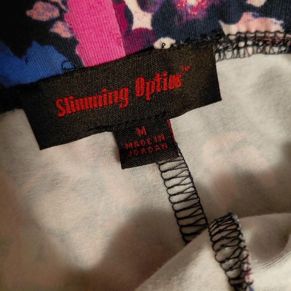 Vintage Slimming Options Black and White Patterned Women's Leggings. Size M - Picture 4 of 6
